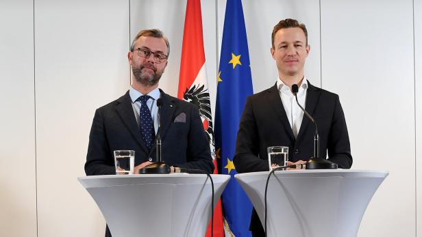 Regierungskoordinatoren Hofer (FPÖ) und Blümel (ÖVP)