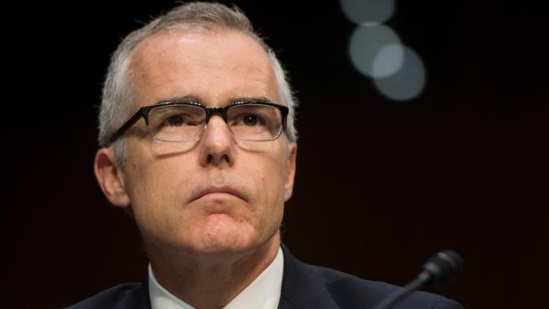 (FILES) In this file photo taken on May 11, 2017 Newly installed acting FBI Director Andrew McCabe testifies before the Senate Intelligence Committee on Capitol Hill in Washington, DC. Andrew McCabe was fired late March 16, 2018 by US Attorney General Jeff Sessions. / AFP PHOTO / JIM WATSON