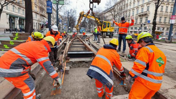 Wiener Ring wegen Gleisbauarbeiten ab Freitag gesperrt