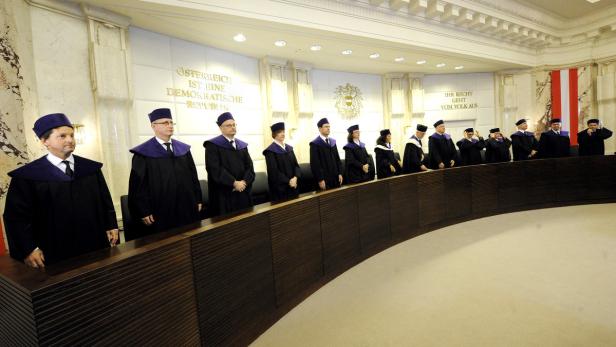 Die Mitglieder des Verfassungsgerichtshofes