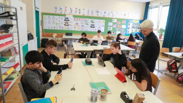 iPads gehören in einer Wiener Schule zum Alltag