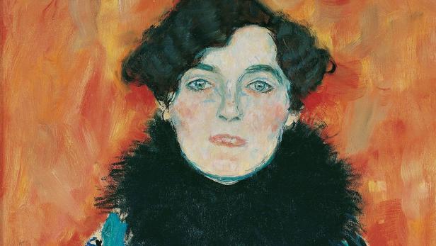Gustav Klimt: Johanna Staude (1918), Ausschnitt