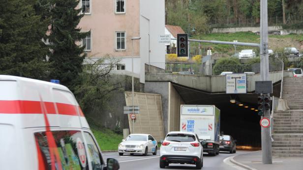 Römerbergtunnel im Linzer Zentrum