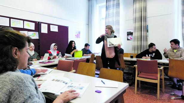 Im Zuge des Integrationsjahres machen Flüchtlinge auch Deutsch-Kurse (Sujetbild)