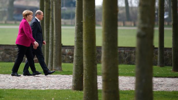 GERMANY-POLITICS-GOVERNMENT Deutsche Regierungsklausur: Teambuilding statt konkreter Vorhaben