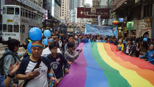 Jährliche Parade für LGBT-Rechte in Hong Kong