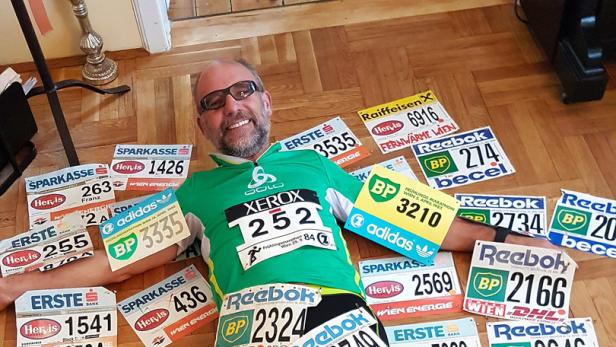 Wien-Marathon: Dieser Mann lief jedes Mal durchs Ziel