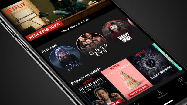 Netflix zeigt Videoclips auf dem Handy nun im Hochformat