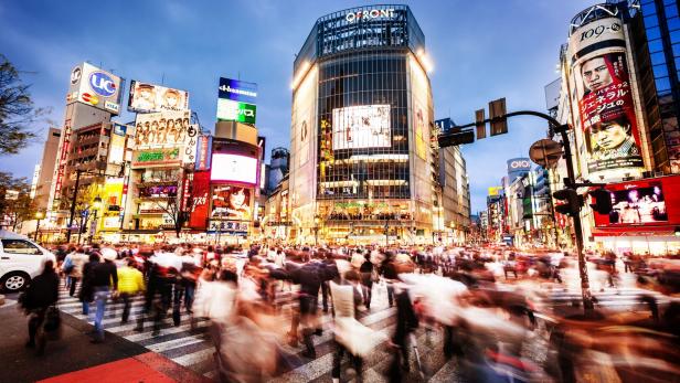 Shibuya Crossing In Tokyo, Japan