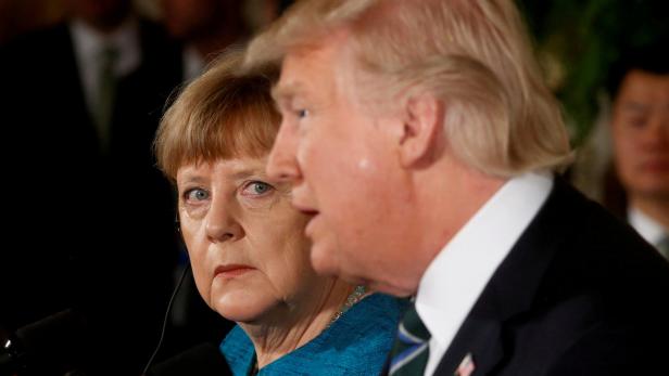 Merkel und Trump in Washington im März 2017.