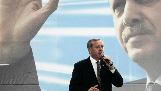 Erdogan im Juni 2014 in der Wiener Albert-Schultz-Halle.