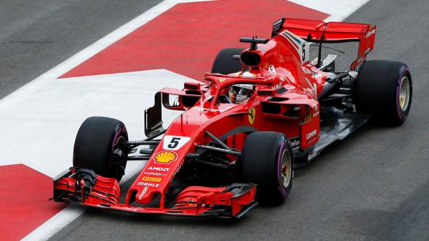 Ferrari-Star Vettel startet in Baku von der Pole Position