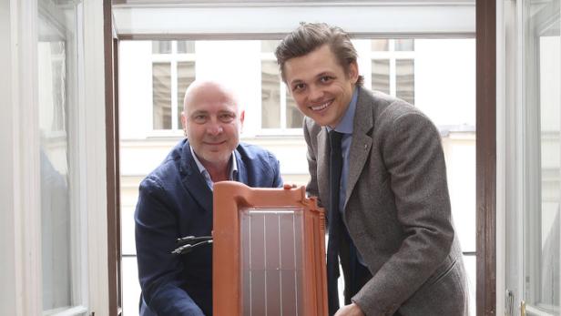 Solar-Fans: Die Bezirksräte Karl Newole und Lukas Schullin