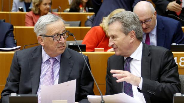 Jean-Claude Juncker und Günther Oettinger.