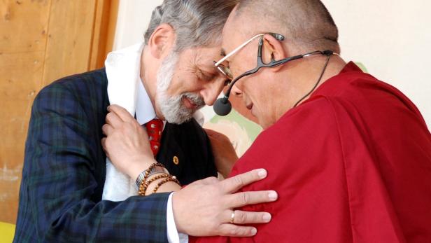 Heinz Nußbaumer mit dem Dalai Lama