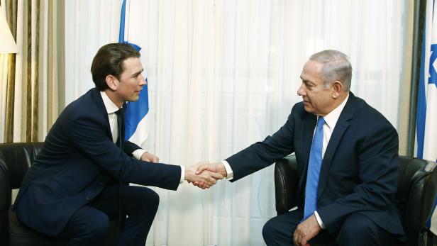 Bundeskanzler Kurz hat Israels Ministerpräsident Netanjahu schon als Außenminister getroffen.