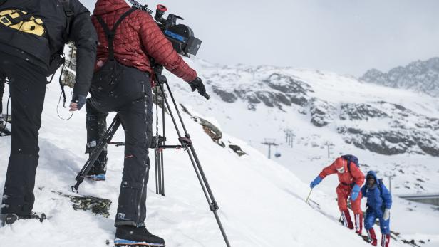 40 Jahre danach: Eine in Sulden (Südtirol) nachgedrehte Szene des Aufstiegs auf den Mount Everest.