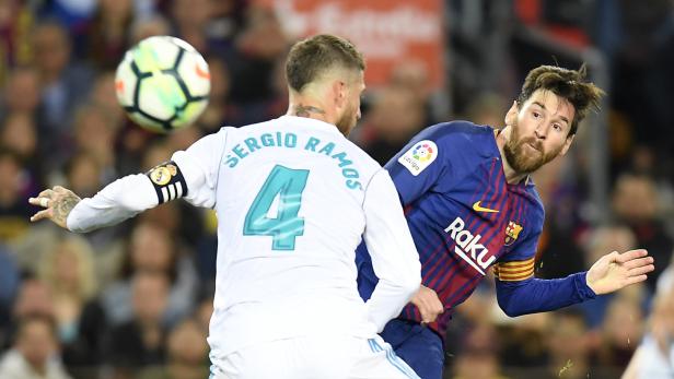 Fußball: Barcelona erreichte in Unterzahl 2:2-Remis gegen Real