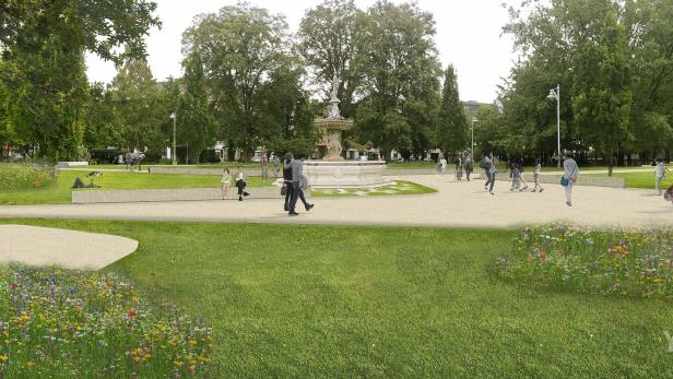 Neue Ansicht des geplanten Hessenparks nach Plänen von YEWO Landscapes
