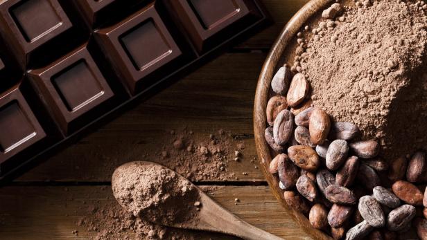 Schokolade besteht, je nach Sorte, aus mehr oder weniger Kakao