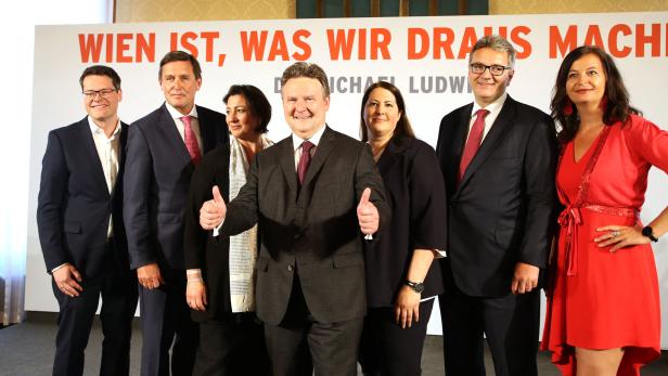 Neues Regierungsteam: Ludwig präsentierte "Wiener Melange"