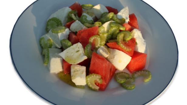 Melonen-Mozzarela-Salat