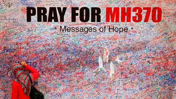 Bildmaterial von einer Gedenkveranstaltung zum Absturz der MH370 im März 2018.
