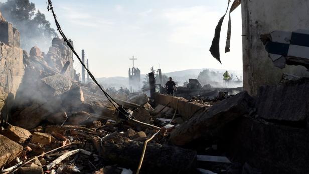 Explosion in illegaler spanischer Feuerwerksfabrik