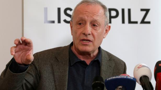 Liste Pilz party founder Pilz addresses a news conference in Vienna