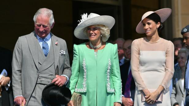 Prinz Charles, Herzogin Camilla, Meghan Markle, die Herzogin von Sussex