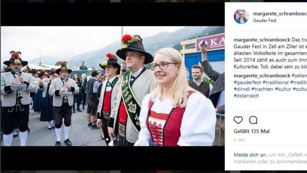 Neu auf Instagram: Wirtschaftsministerin Margarete Schramböck