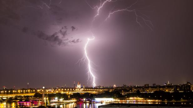 Blitz über Wien
