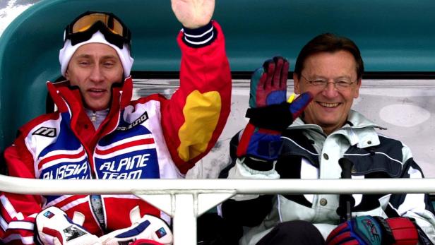 Sportsfreunde Putin und Schüssel 2001