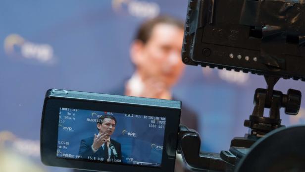 Kurz bei einem Auftritt diese Woche in Brüssel.