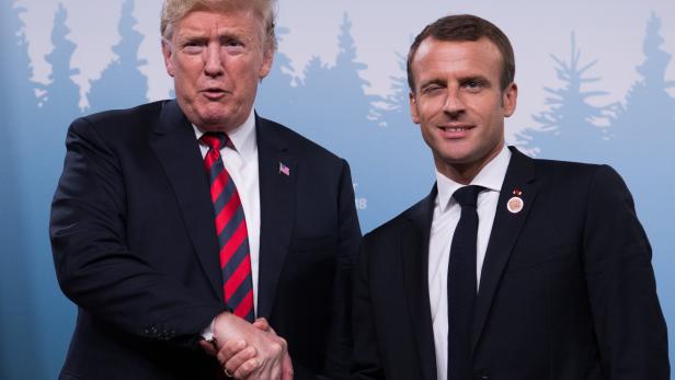 Händedruck-Duell bei G-7: Macron hinterließ bei Trump Abdruck