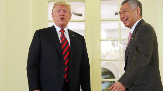 Trump mit Singapurs Premier Lee