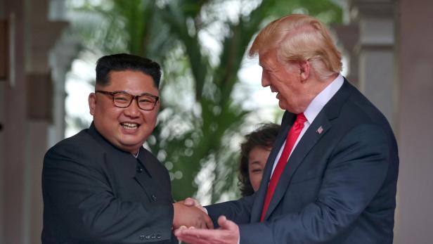 Donald Trump und Kim Jong-un bei ihrem Treffen in Singapur
