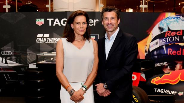 Boxenstopp in Monaco: "Mc Dreamy" trifft Prinzessin Stéphanie