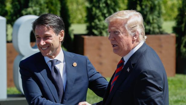 Conte und Trump kürzlich in Kanada.