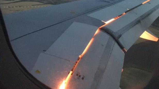 Vogel im Triebwerk: Flugzeug der Saudis fing Feuer