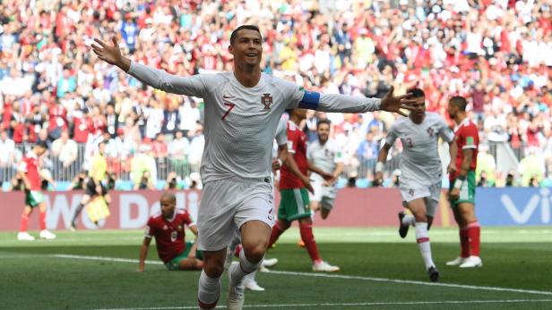 Ronaldo stockte sein WM-Torkonto weiter auf.