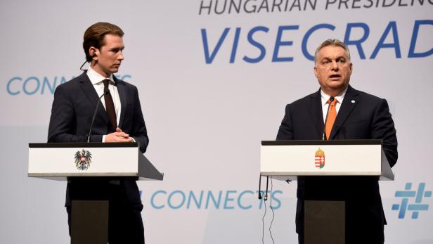 Visegrad-Treffen: Orbán lobt Kurz in höchsten Tönen
