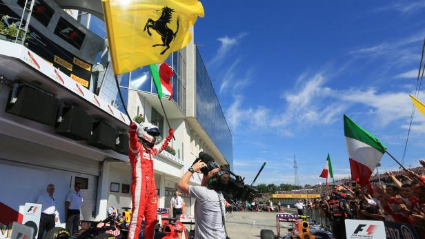 Vettel war der gefeierte Mann am Hungaroring.