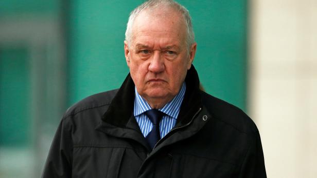 FILE PHOTO: Former Chief Superintendent of South Yorkshire Police David Duckenfield leaves after giving evidence to the Hillsborough Inquest in Warrington