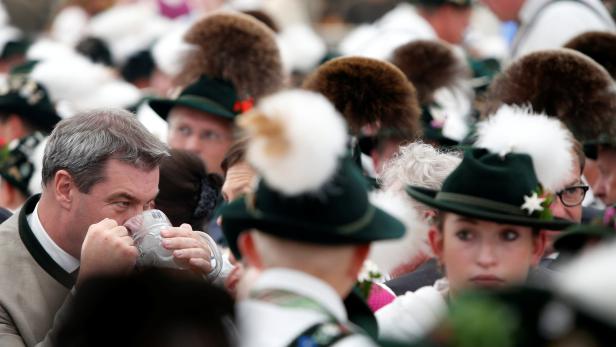 Bavarian State Prime Minister Markus Soeder attends "Gaufest" in Murnau