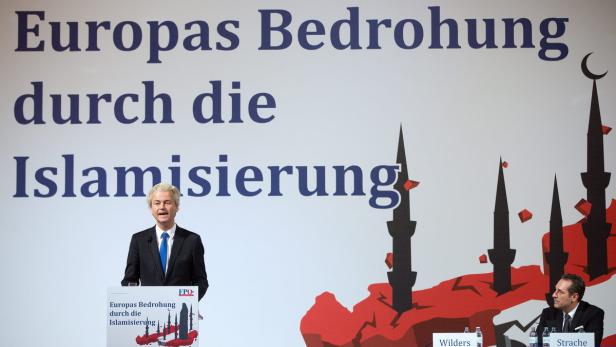 Im März polterte Geert Wilders in der Hofburg gegen den Islam. FPÖ-Chef Strache hatte ihn eingeladen.