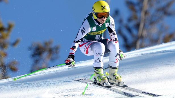 Stark in den Trainingsläufen: Anna Fenninger.