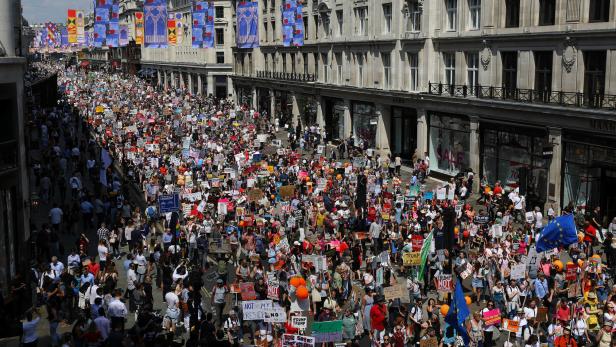 London: 100.000 bei Anti-Trump-Demo erwartet