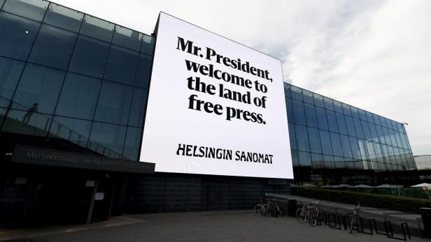 "The land of free press": So begrüßt Zeitung Trump und Putin