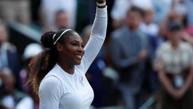 Die 23-malige Grand-Slam-Siegerin Serena Williams beim Wimbledon-Finale.